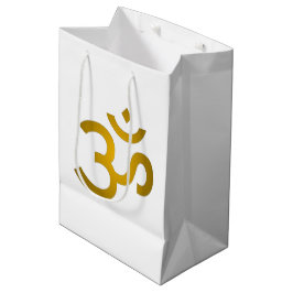 Devanagari om - White Mittlere Geschenktüte