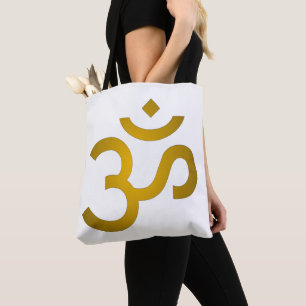 Devanagari om - White Tasche