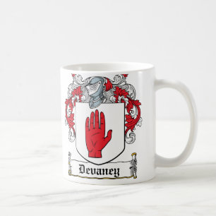 Devaney Familienwappen Kaffeetasse