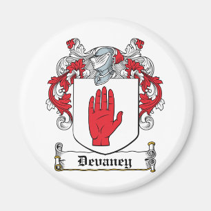 Devaney Familienwappen Magnet