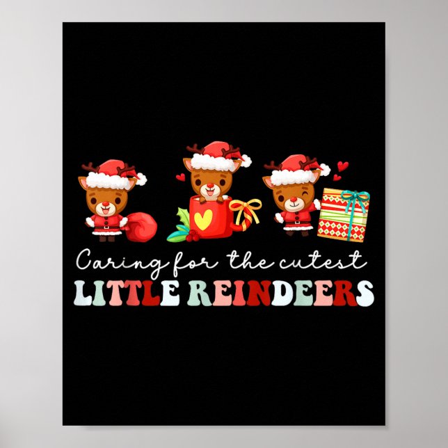 Devdoxtee Caring For The Cutest Reindeers Mother B Poster (Vorne)
