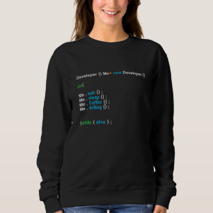 Developer New Developer Coder Programmer Nerd Admi Sweatshirt