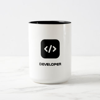 developer zweifarbige tasse