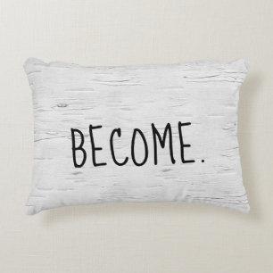 Devenez Texte sur un Coussin d'Accent en Arbre de 