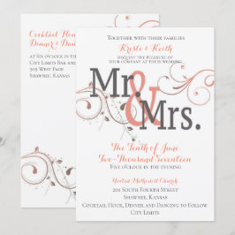 Devenir M. & Mme 5x7 Faire-part de mariage