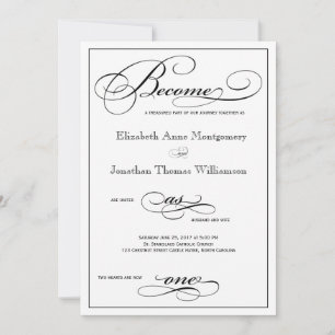 Devenir un Faire-part de mariage de script unique