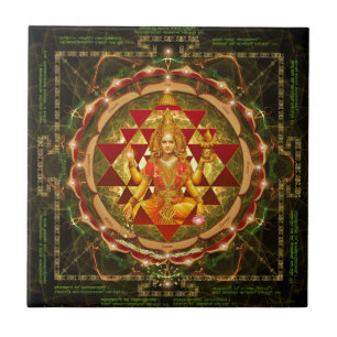 Devi Lakshmi Stotram- Shri Yantra Fliese