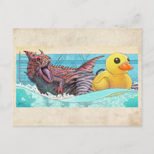 Deviant 27 In Pool - Postkarte