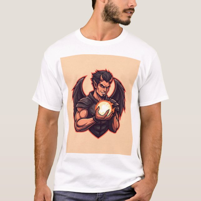 Devil Angel Esport Logo T-Shirt (Vorderseite)