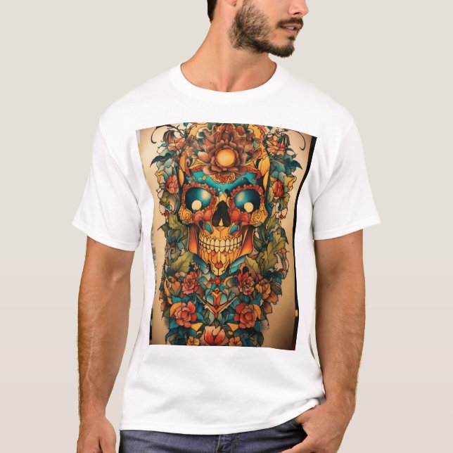Devil Angel Tattoo Art T - Shirt. T-Shirt (Vorderseite)