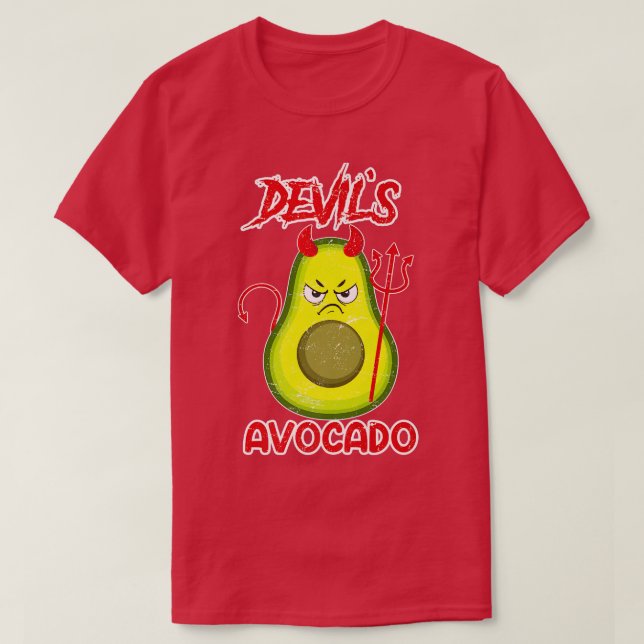 Devil Avocado Devil Satan T-Shirt (Design vorne)