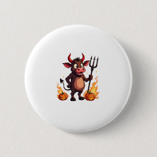 Devil Cow Mischief Button