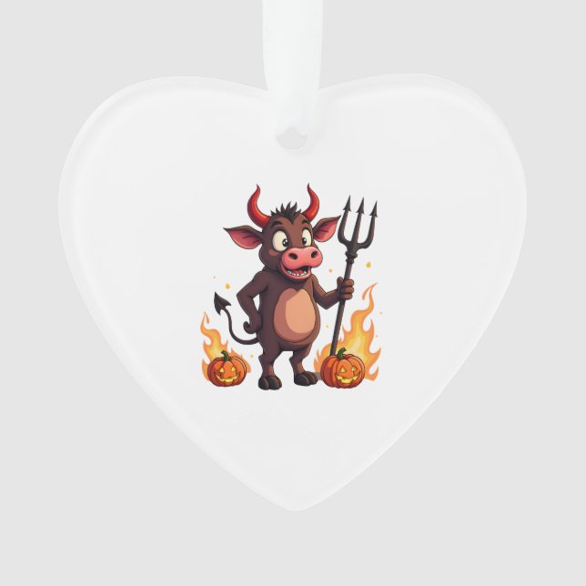 Devil Cow Mischief Ornament (Vorderseite)