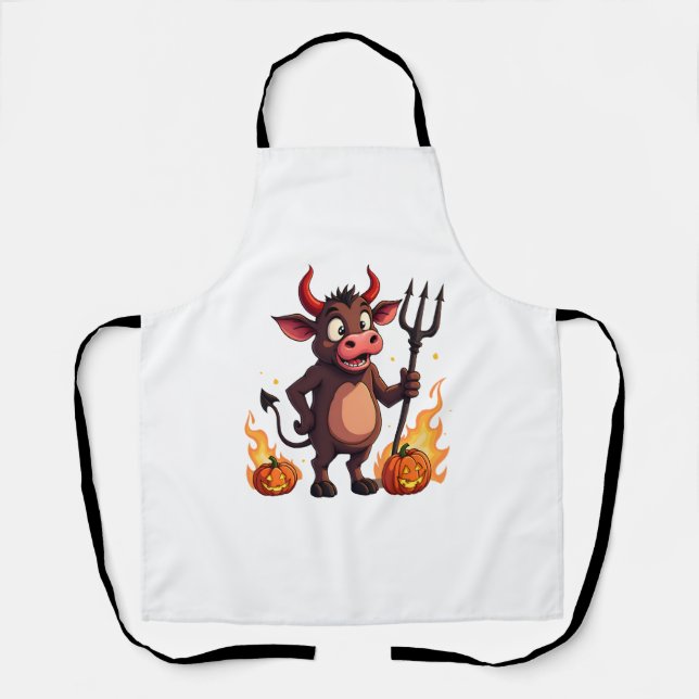 Devil Cow Mischief Schürze (Vorderseite)