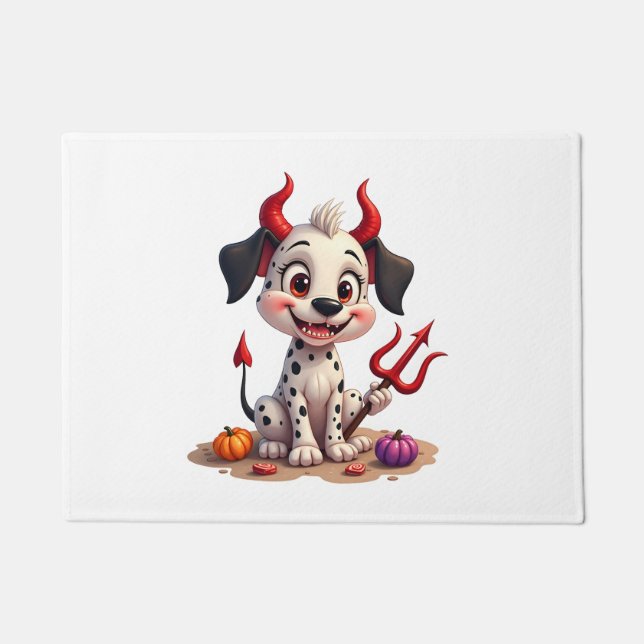 Devil Dalmatiner Mischief Fußmatte (Vorderseite)