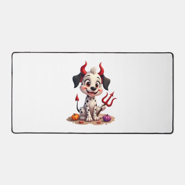 Devil Dalmatiner Mischief Schreibtischunterlage (Vorderseite)