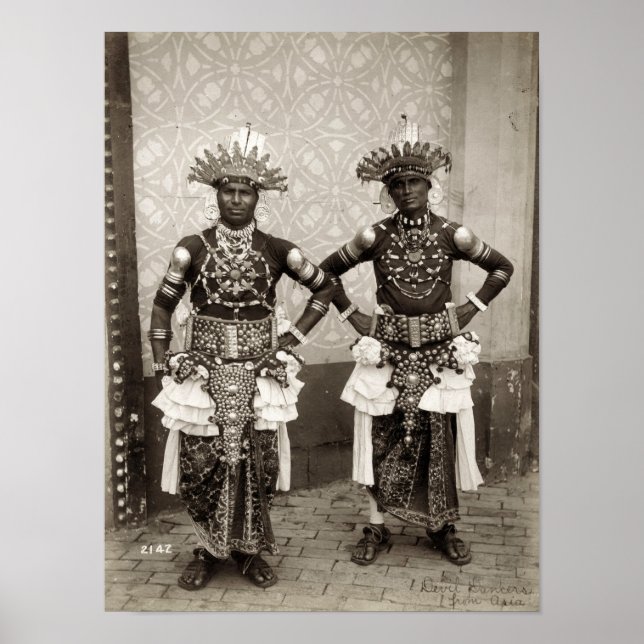 Devil Dancers aus Asien, 1904 World's Fair Poster (Vorne)