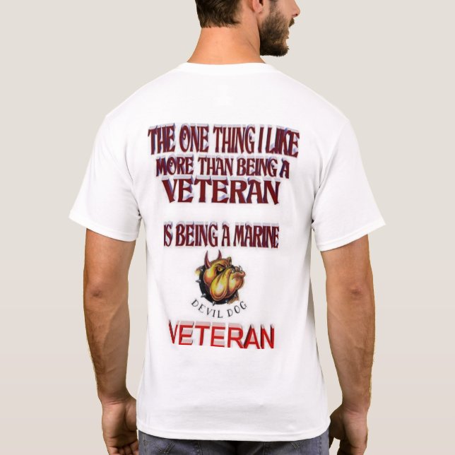 DEVIL DOG VETERAN T-Shirt (Rückseite)