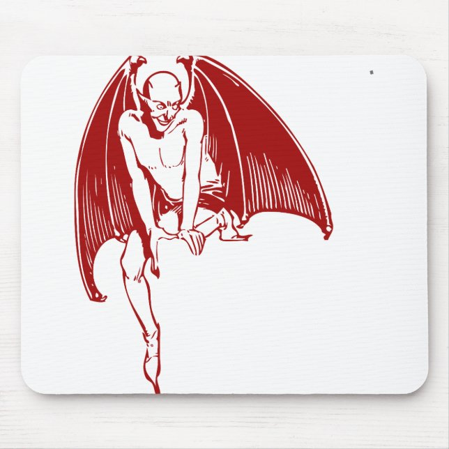 Devil Evil Demon Monster Wings Gothic Mousepad (Vorne)