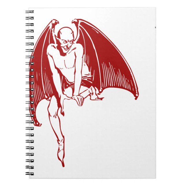 Devil Evil Demon Monster Wings Gothic Notizblock (Vorderseite)