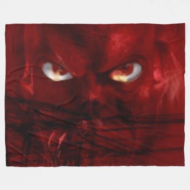 DEVIL EYES FLEECEDECKE (Vorderseite (Horizontal))