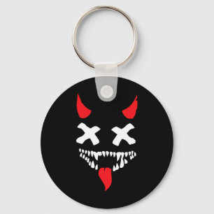 Devil Face Lazy Halloween Kostüm Beängstigende Cre Schlüsselanhänger