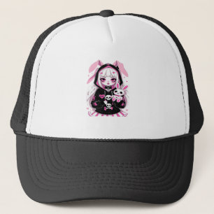 Devil Girl Halloween T - Shirt - Spooky Niedliches Truckerkappe
