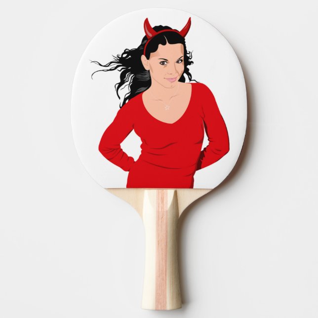 DEVIL GIRL TISCHTENNIS SCHLÄGER (Vorderseite)