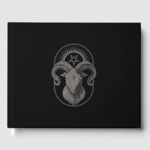 Devil Goat Pentagram Baphomet Satan Occult Satanic Gästebuch
