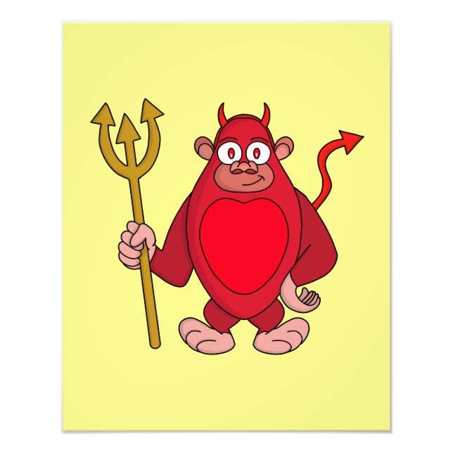 Devil Gorilla Fotodruck (Vorne)