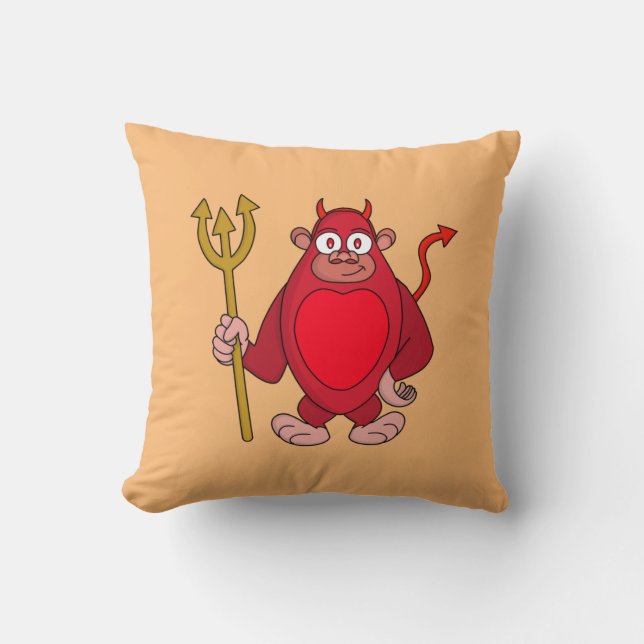 Devil Gorilla Kissen (Vorderseite)