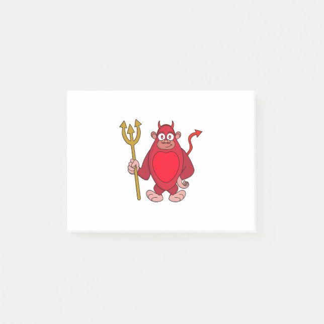 Devil Gorilla Post-it Klebezettel (Vorderseite)
