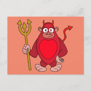Devil Gorilla Postkarte