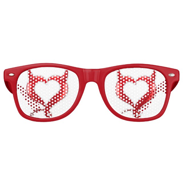 Devil Heart Adult Party Shades Sonnenbrille (Vorderseite)