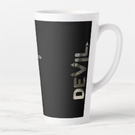 DEVIL Latte Tasse Abstrakte Innendekoration Schwar