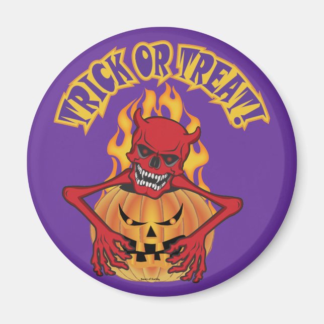 Devil Skull Magnet (Vorne)