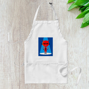 Devil Superhero Character Bold Red and Blue Schürze