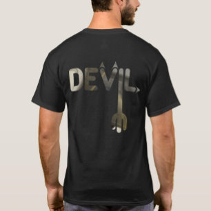 DEVIL T - Shirt Trend Abstrakt Art Schwarz-weiß
