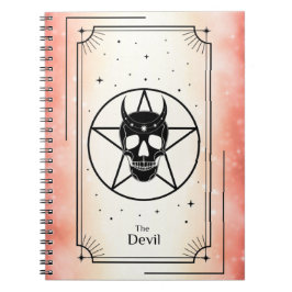 Devil Tarot Card Notebook Notizblock