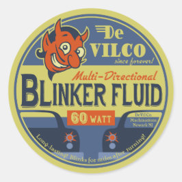 DeVilCo Blinker Fluid Runder Aufkleber