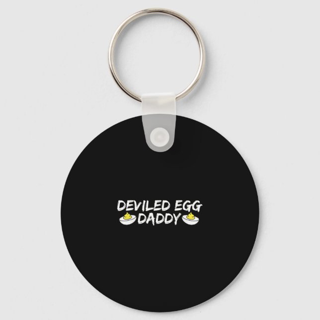 Deviled Egg Daddy Retro Dinner You Know Why I'm He Schlüsselanhänger (Vorderseite)