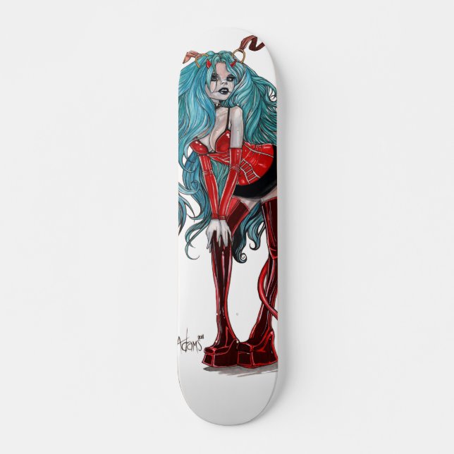 DevilGirl Pinup Skateboard (Vorne)