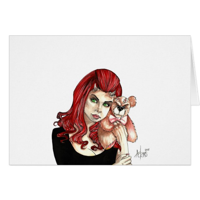 DevilGirl und ihr Teddybär (Vorderseite (Horizontal))