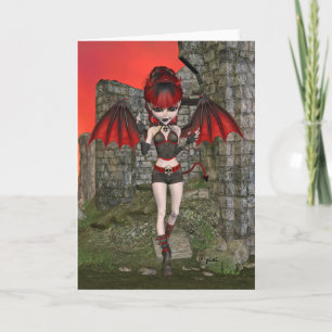 Devilish Pixi Grußkarte Karte