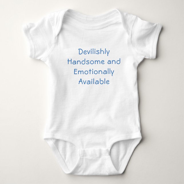 Devilishly Handsome Baby Boy's Bodysuit Baby Strampler (Vorderseite)