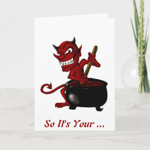 Devils Brew! - Geburtskarte Karte