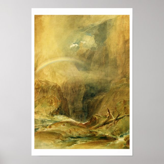 Devil's Bridge, St. Gotthard's Pass, c.1804 (w/c a Poster (Vorne)