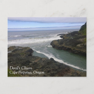 Devil's Churn, Cape Perpetua, OR Postkarte