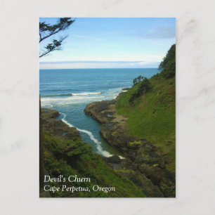 Devil's Churn, Cape Perpetua, OR Postkarte