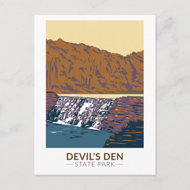 Devils Den Staat Park Arkansas Vintag Postkarte (Vorderseite)